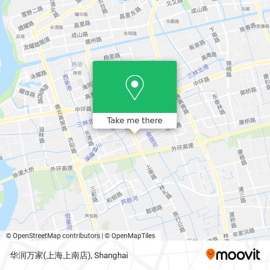 华润万家(上海上南店) map