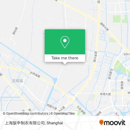 上海阪申制衣有限公司 map