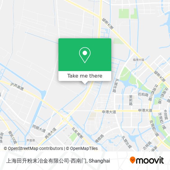 上海田升粉末冶金有限公司-西南门 map