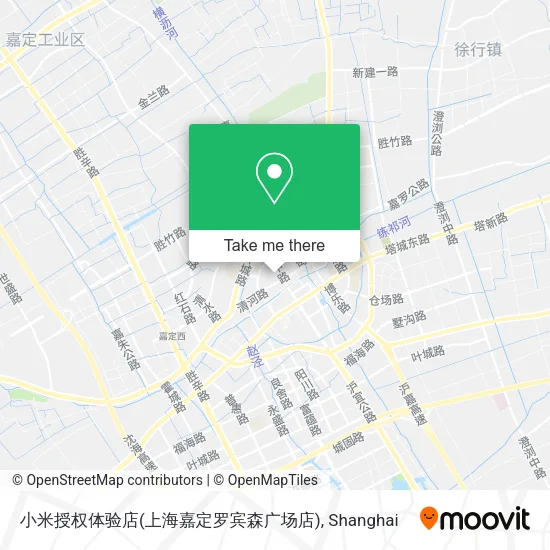 小米授权体验店(上海嘉定罗宾森广场店) map