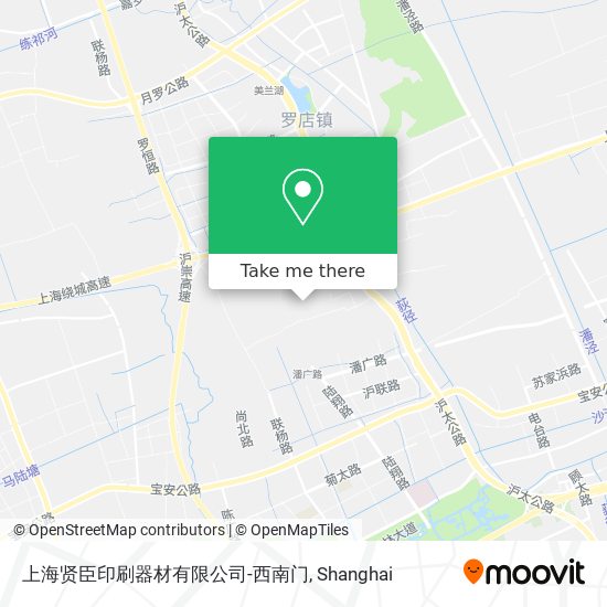 上海贤臣印刷器材有限公司-西南门 map
