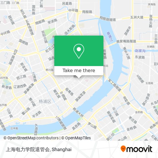 上海电力学院退管会 map