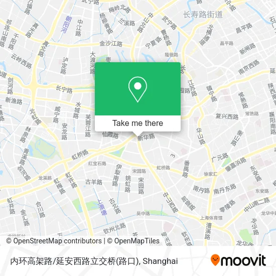 内环高架路/延安西路立交桥(路口) map