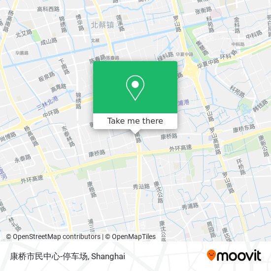 康桥市民中心-停车场 map