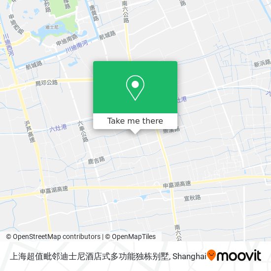 上海超值毗邻迪士尼酒店式多功能独栋别墅 map