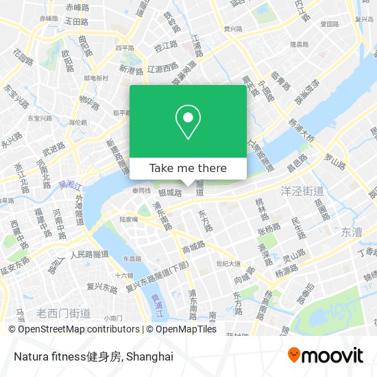 Natura fitness健身房 map