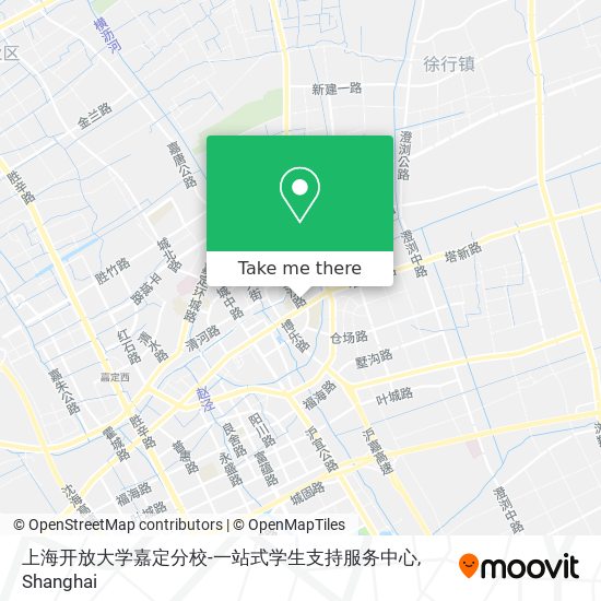 上海开放大学嘉定分校-一站式学生支持服务中心 map