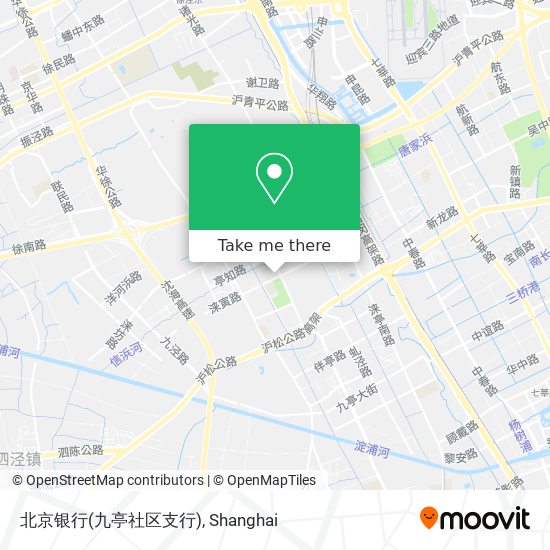 北京银行(九亭社区支行) map