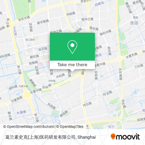 葛兰素史克(上海)医药研发有限公司 map