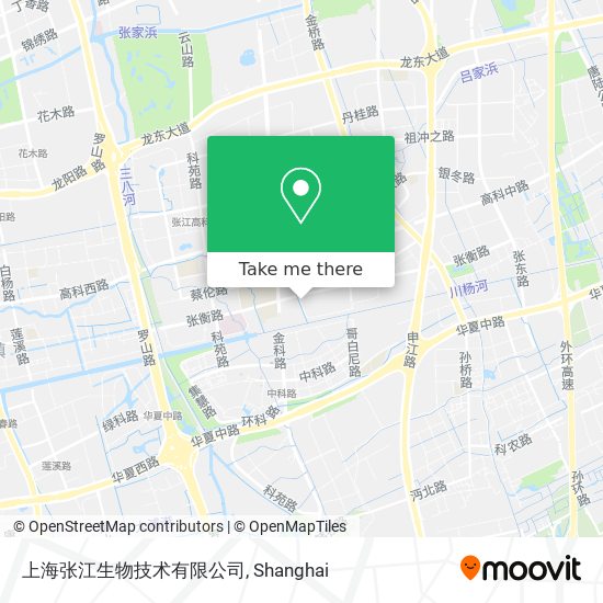 上海张江生物技术有限公司 map