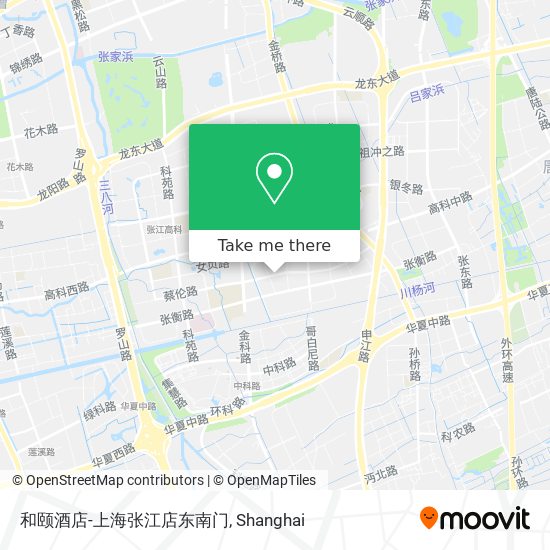 和颐酒店-上海张江店东南门 map