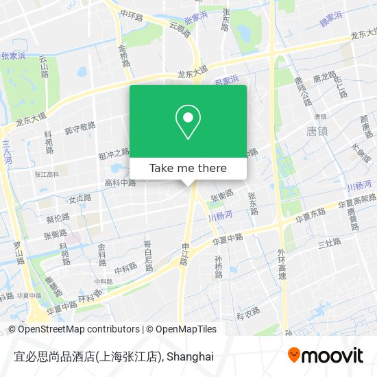 宜必思尚品酒店(上海张江店) map