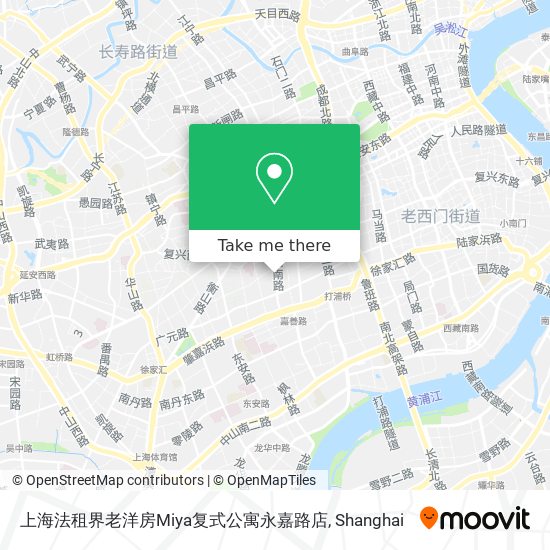 上海法租界老洋房Miya复式公寓永嘉路店 map