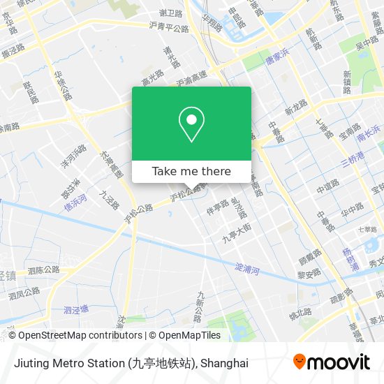 Jiuting Metro Station (九亭地铁站) map