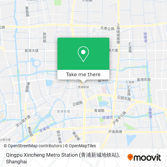 Qingpu Xincheng Metro Station (青浦新城地铁站) map