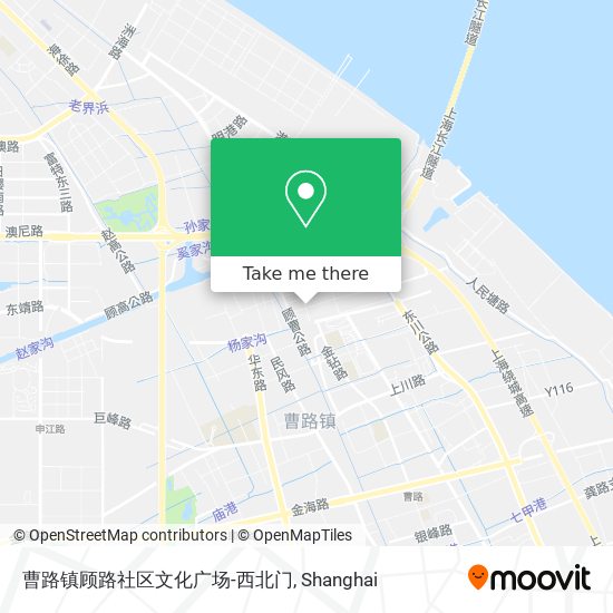 曹路镇顾路社区文化广场-西北门 map