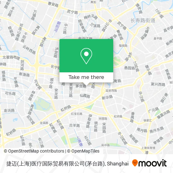 捷迈(上海)医疗国际贸易有限公司(茅台路) map