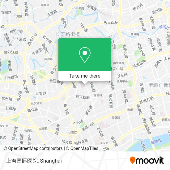 上海国际医院 map