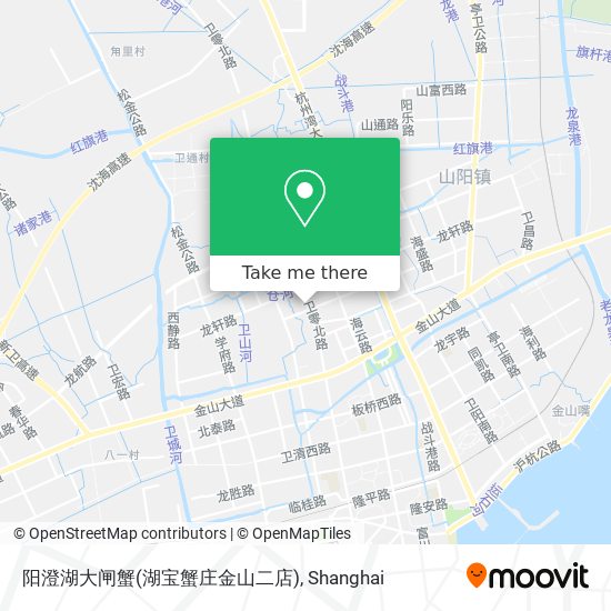 阳澄湖大闸蟹(湖宝蟹庄金山二店) map