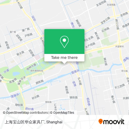 上海宝山区华众家具厂 map