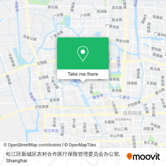 松江区新城区农村合作医疗保险管理委员会办公室 map