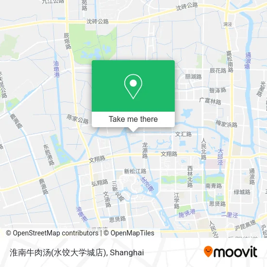 淮南牛肉汤(水饺大学城店) map