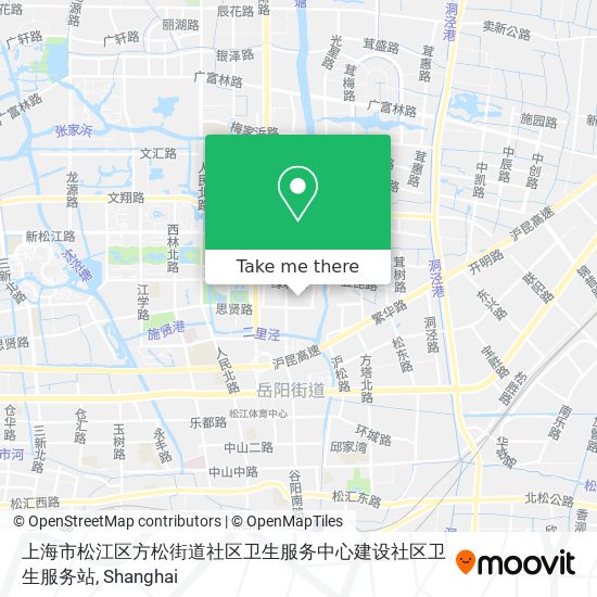 上海市松江区方松街道社区卫生服务中心建设社区卫生服务站 map