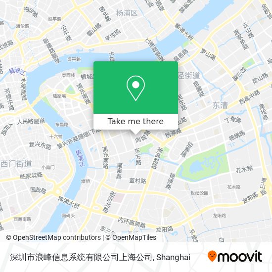 深圳市浪峰信息系统有限公司上海公司 map