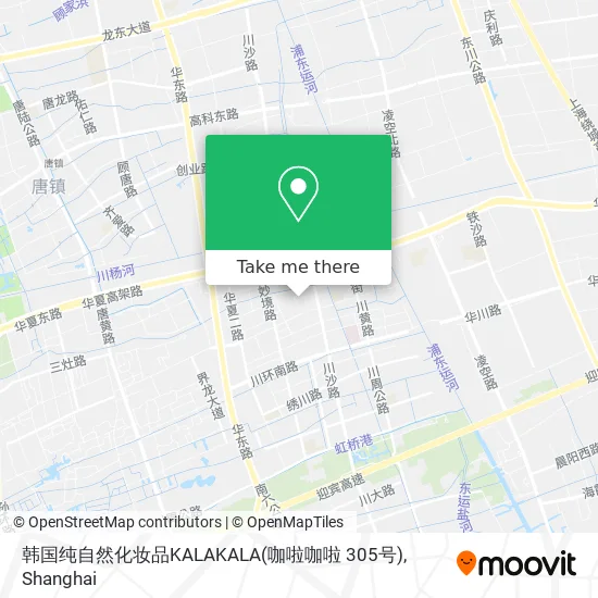 韩国纯自然化妆品KALAKALA(咖啦咖啦 305号) map