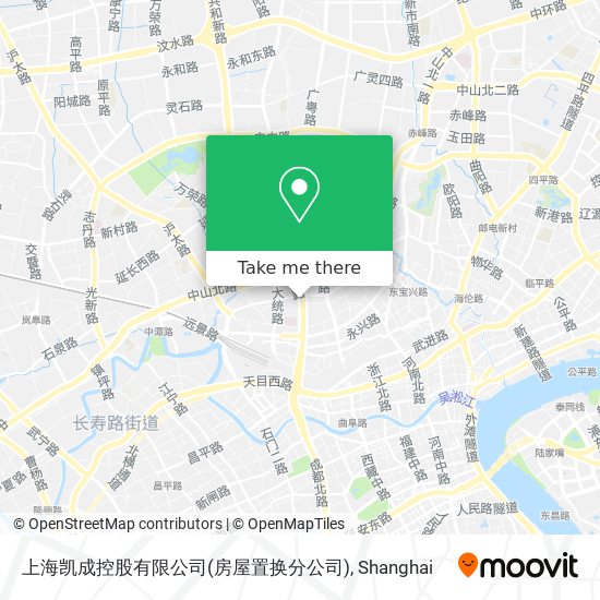 上海凯成控股有限公司(房屋置换分公司) map