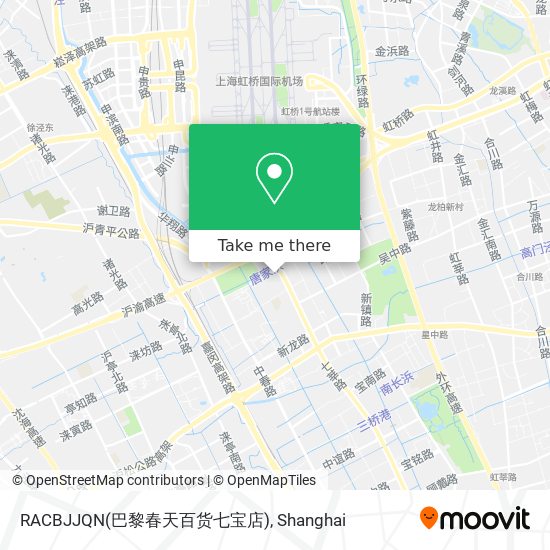 RACBJJQN(巴黎春天百货七宝店) map