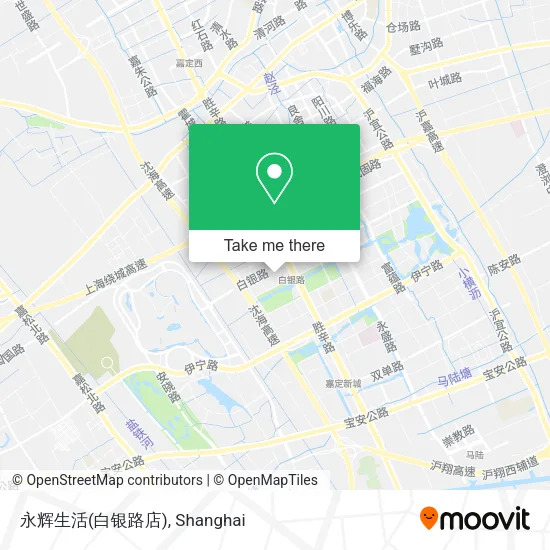 永辉生活(白银路店) map