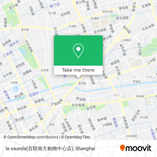le saunda(百联南方购物中心店) map
