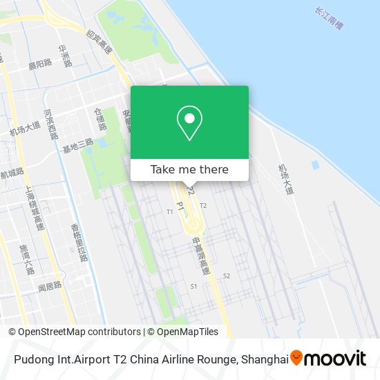 Pudong Int.Airport T2 China Airline Rounge map