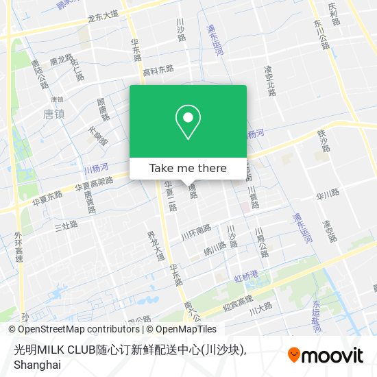 光明MILK CLUB随心订新鲜配送中心(川沙块) map