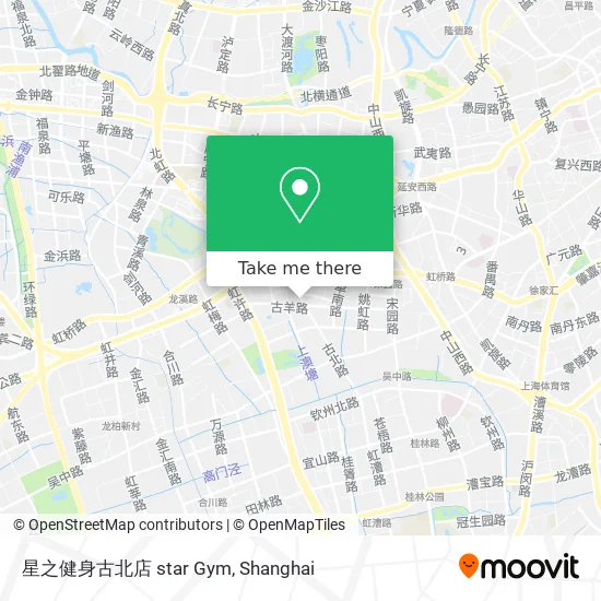 星之健身古北店 star Gym map