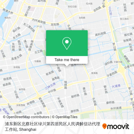 浦东新区北蔡社区绿川第四居民区人民调解信访代理工作站 map