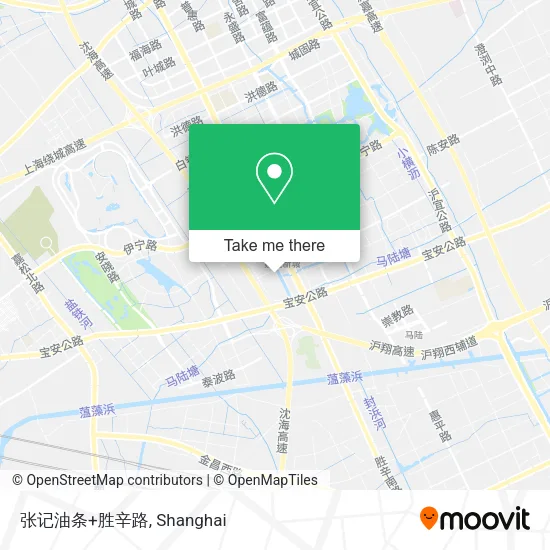 张记油条+胜辛路 map