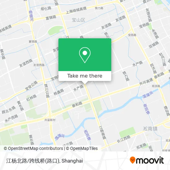 江杨北路/跨线桥(路口) map
