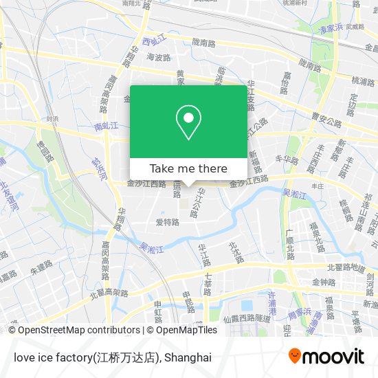 love ice factory(江桥万达店) map