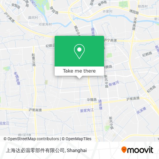 上海达必温零部件有限公司 map