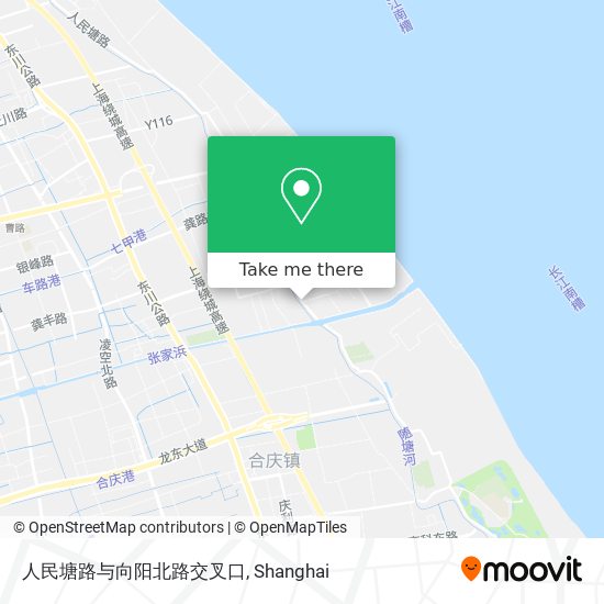 人民塘路与向阳北路交叉口 map