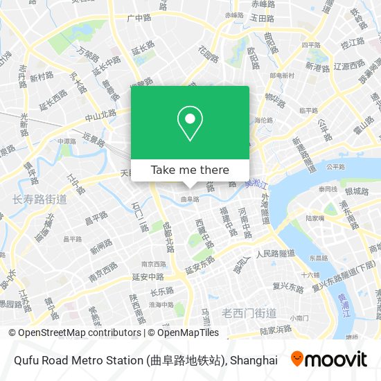 Qufu Road Metro Station (曲阜路地铁站) map