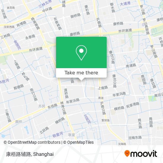 康梧路辅路 map