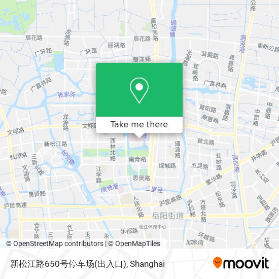 新松江路650号停车场(出入口) map