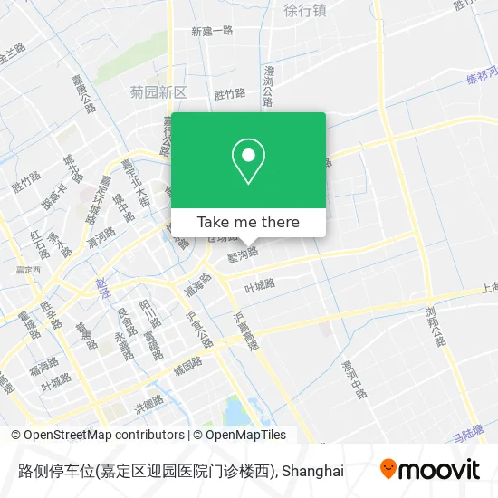路侧停车位(嘉定区迎园医院门诊楼西) map
