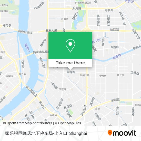 家乐福巨峰店地下停车场-出入口 map