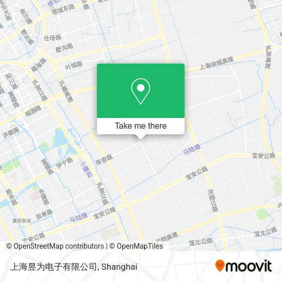 上海昱为电子有限公司 map