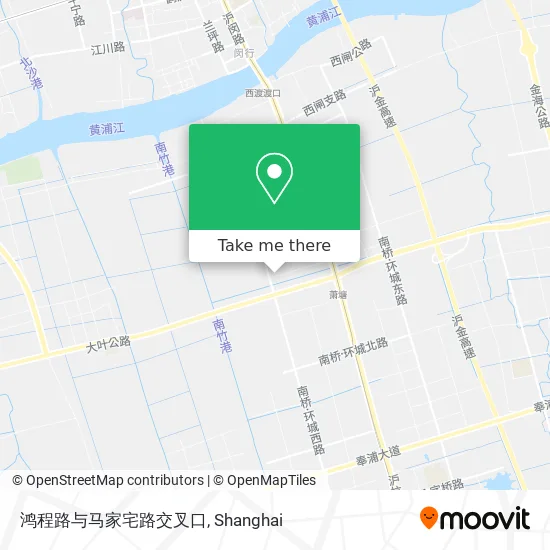 鸿程路与马家宅路交叉口 map