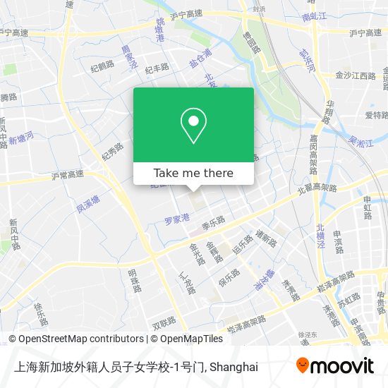上海新加坡外籍人员子女学校-1号门 map